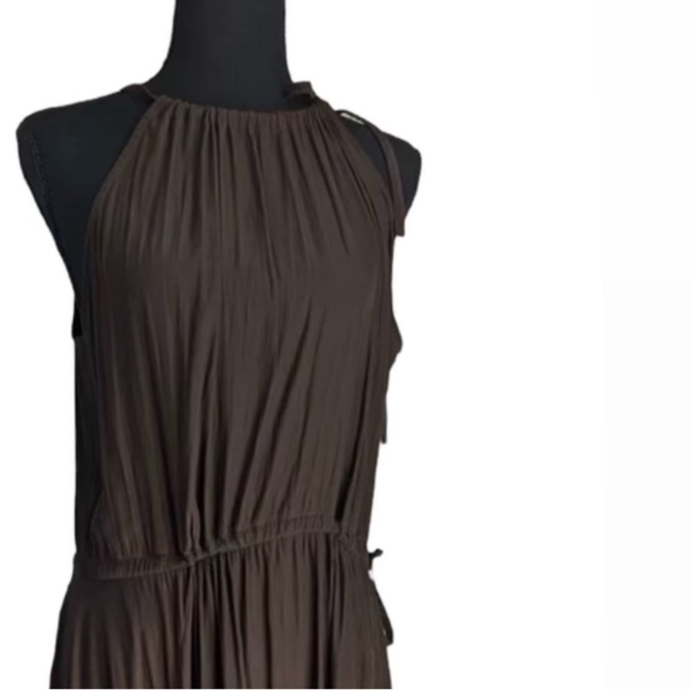 Calypso St. Barth Brown Halter Maxi Dress - Picture 4 of 4